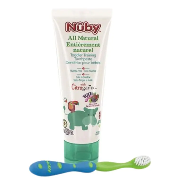 Toothpaste With Toddler Training Toothbrush 3