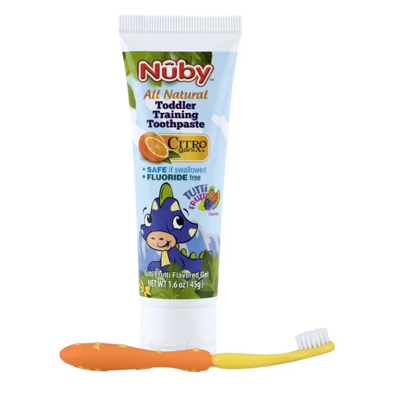 Toothpaste With Toddler Training Toothbrush 4