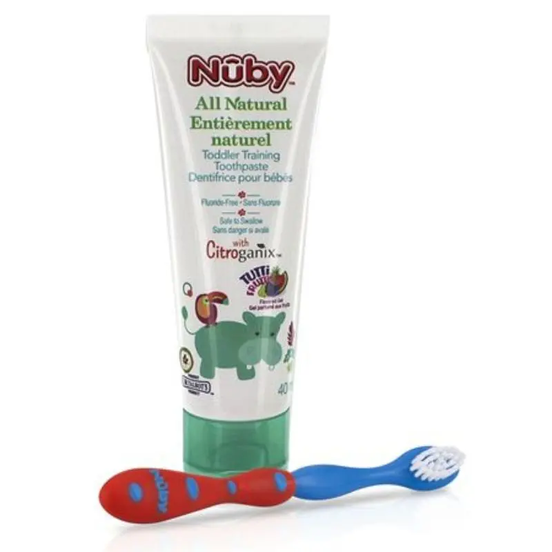 Toothpaste With Toddler Training Toothbrush 3