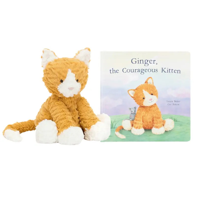 Ginger The Courageous Kitten Book + Plush Bundle 1