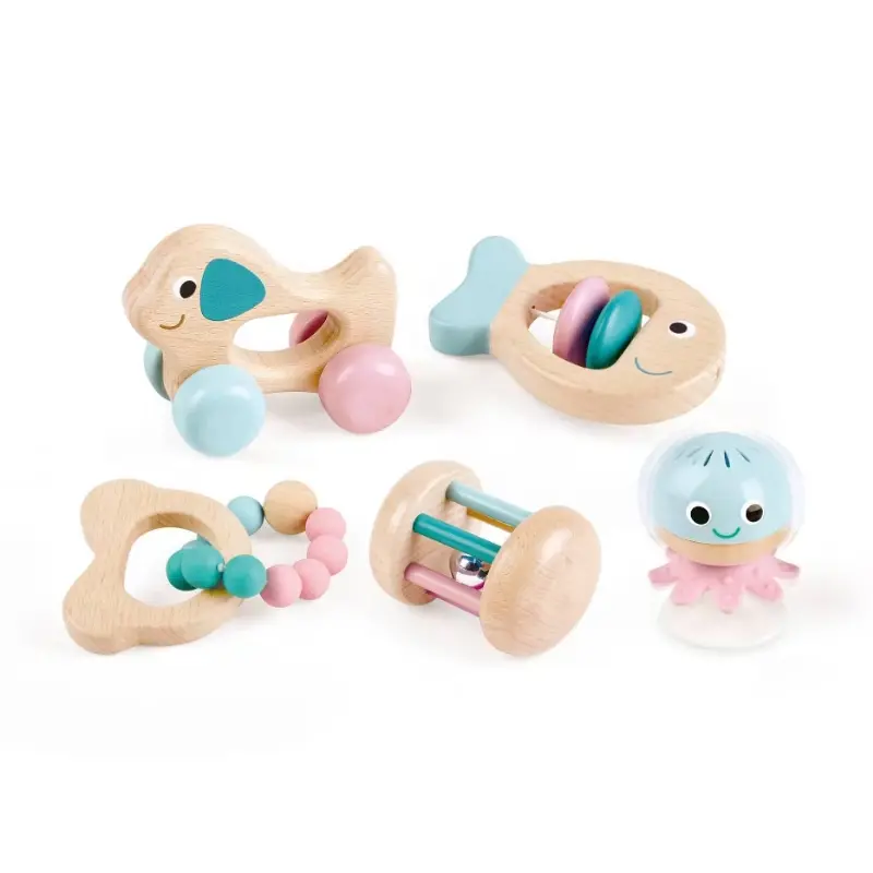 Multi-Stage Sensory Rattle & Teether Gift Set - 5Pk 1