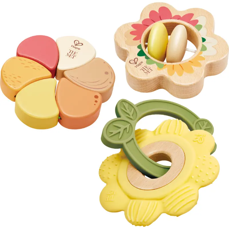 Artful Flowers Rattle Trio 1