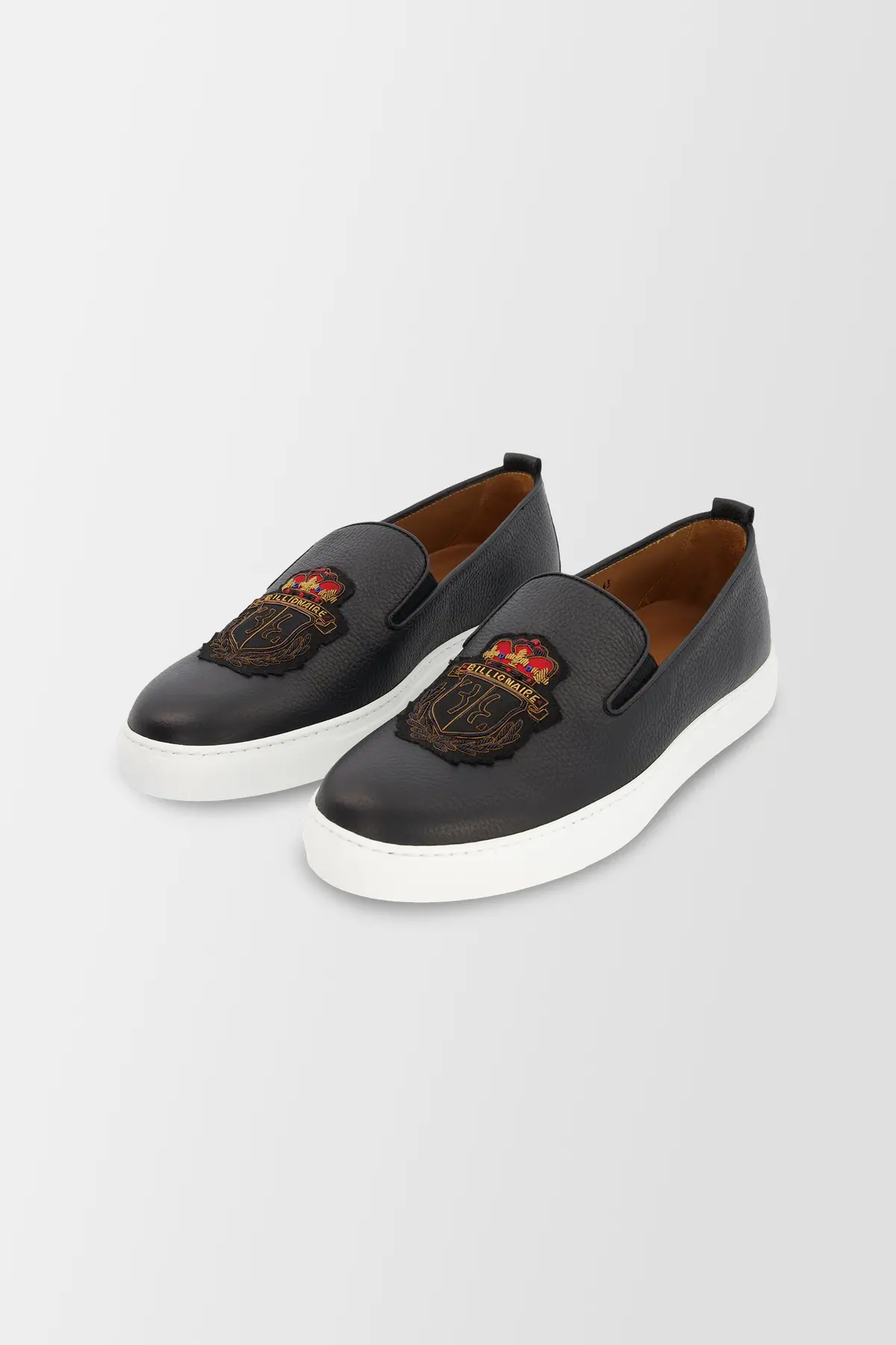 Billionaire Black Slip-Ons 1