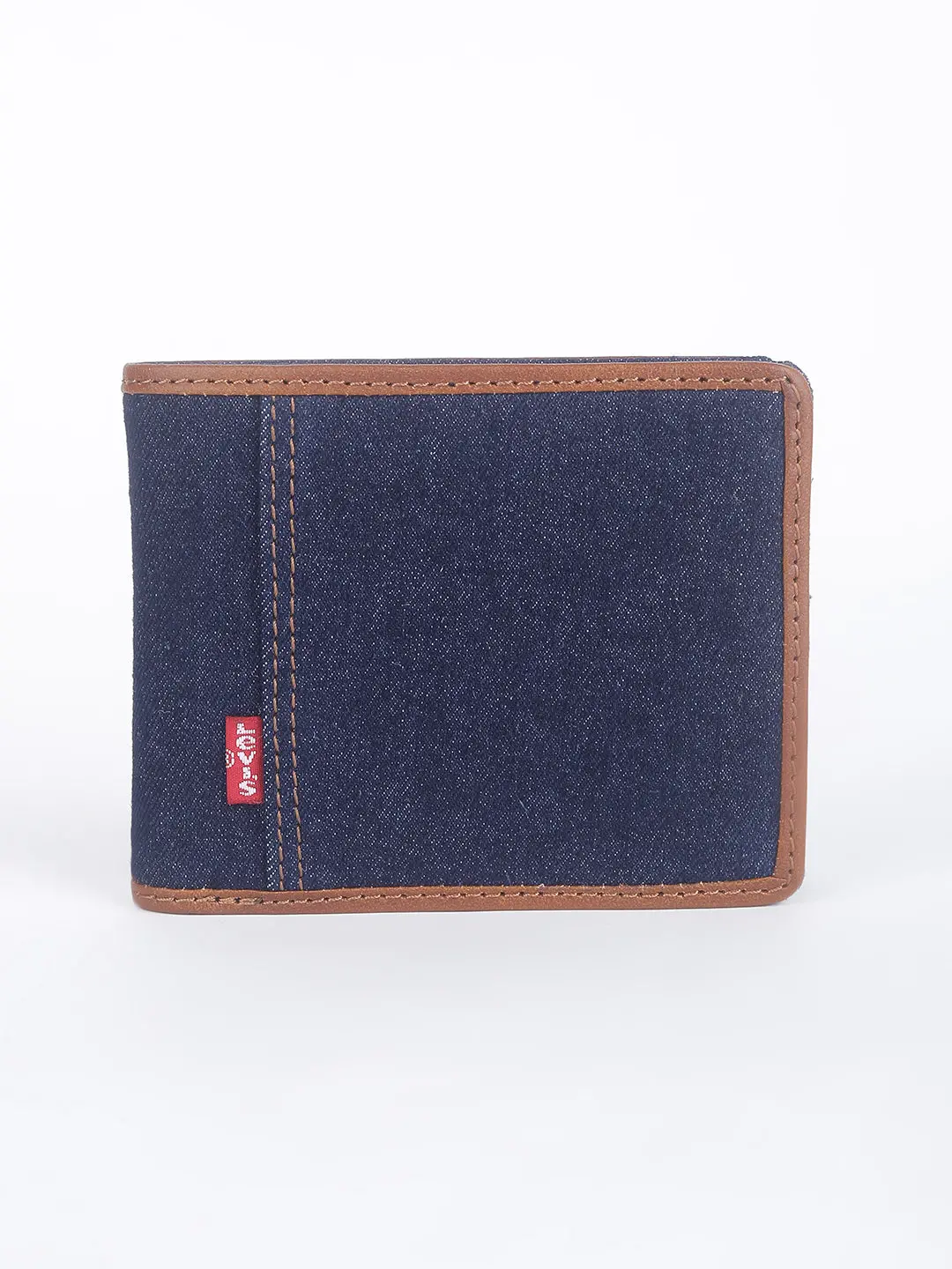Men's Blue Solid Bi-Fold Wallet 2