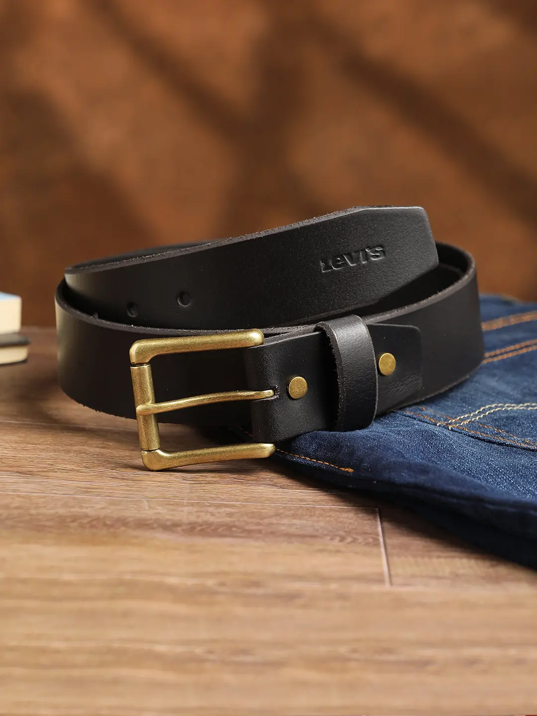 Men's Black Solid Belt 1