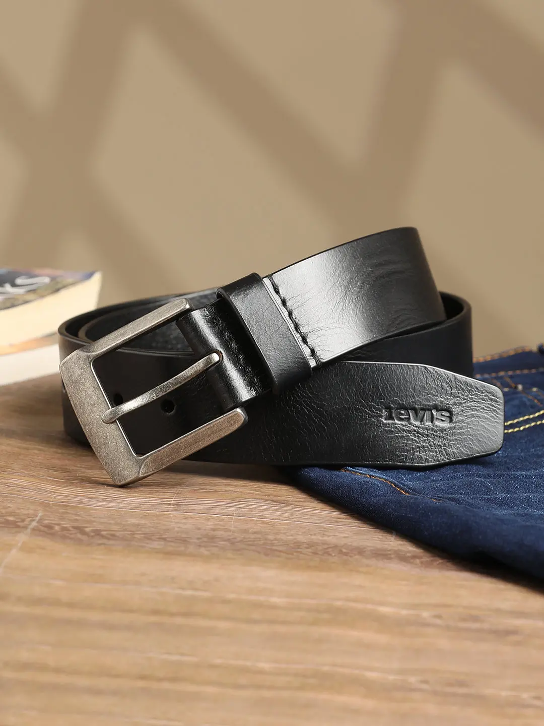 Men's Black Solid Belt 1