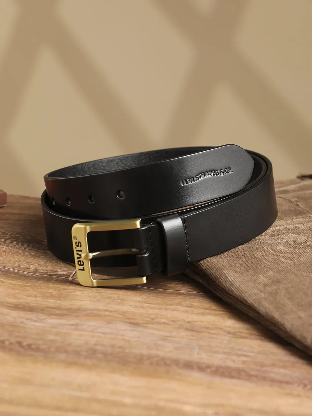 Men's Black Solid Belt 1
