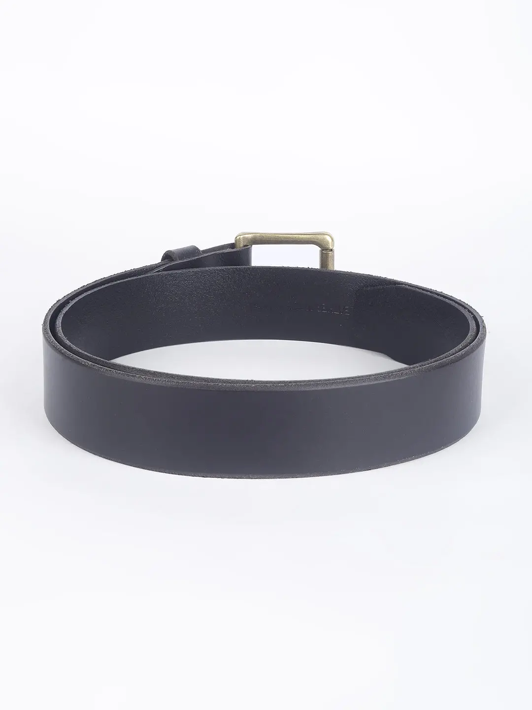 Men's Black Solid Belt 3