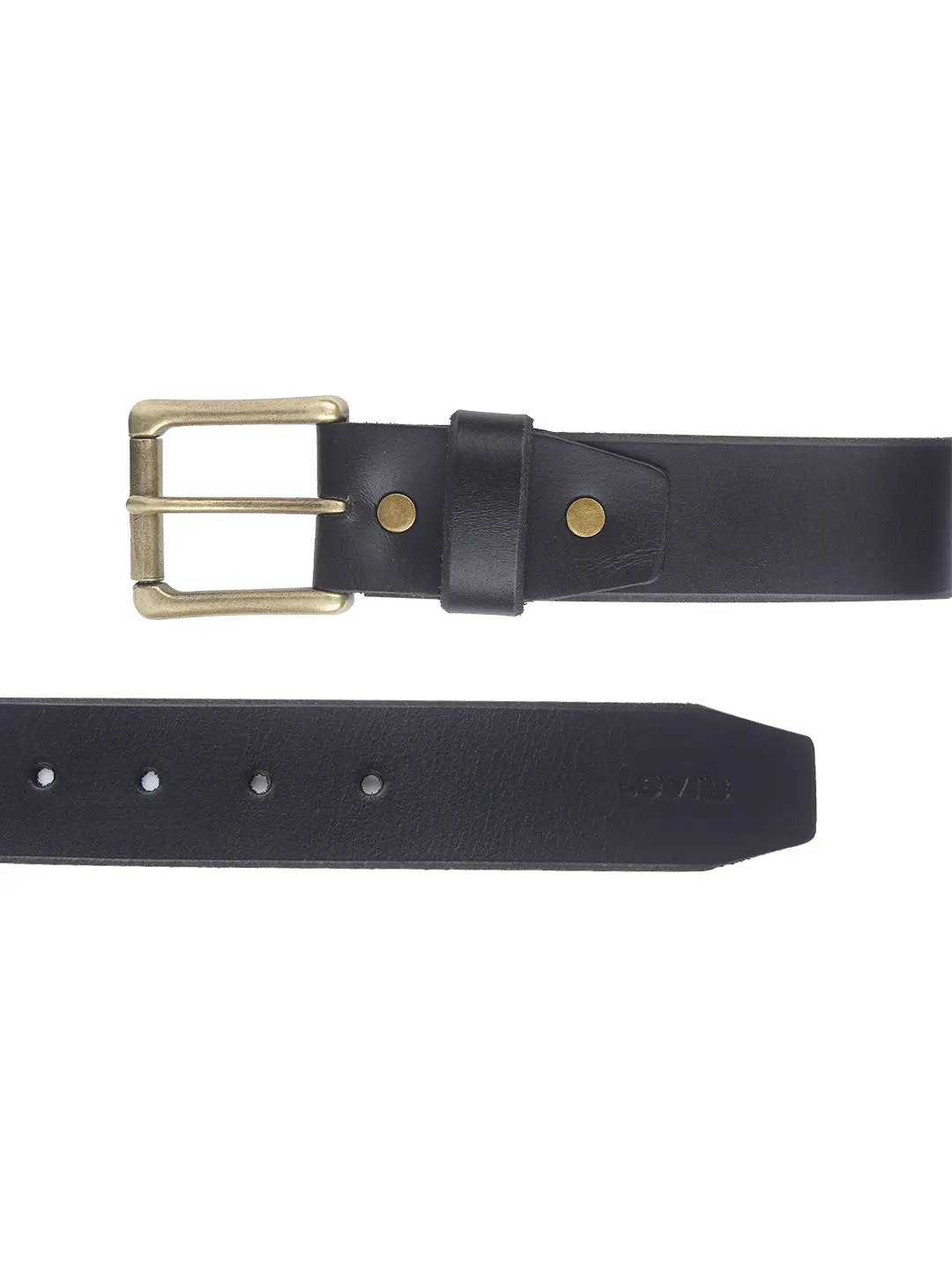 Men's Black Solid Belt 2