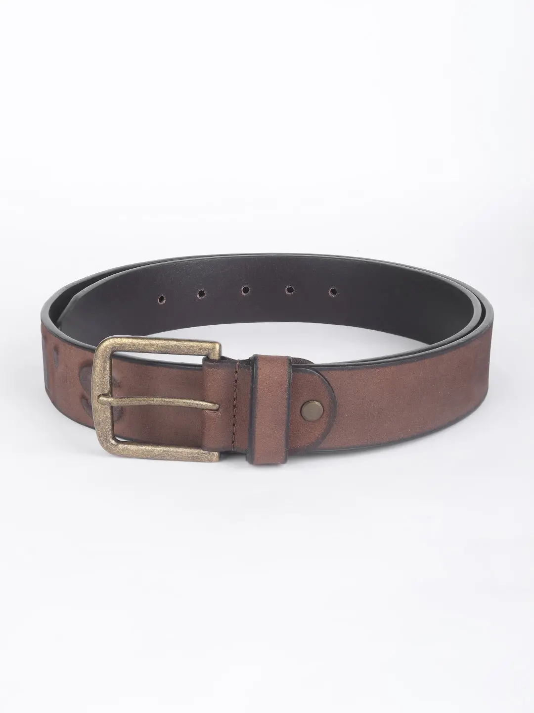 Men's Brown Textured Belt 1