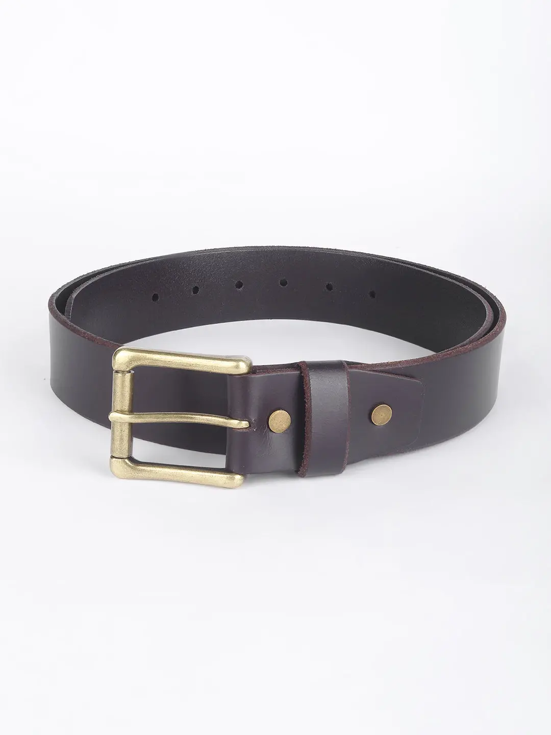 Men's Brown Solid Belt 2