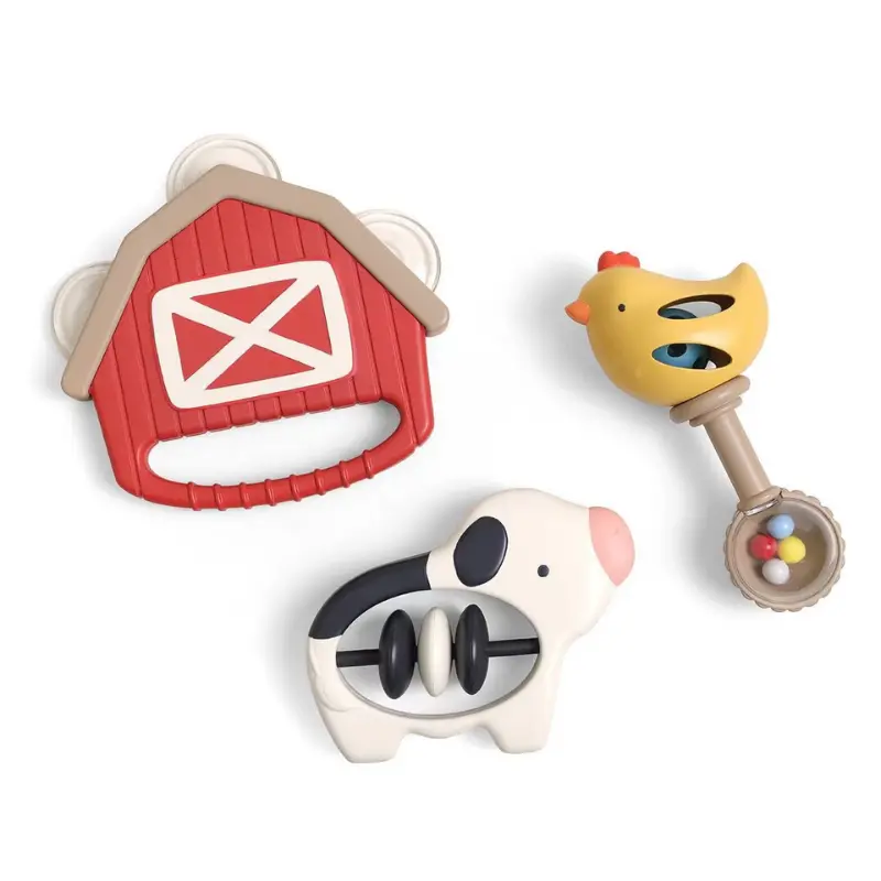 Jamboree Rhythm And Rattles Gift Set Farm - 3Pc 1