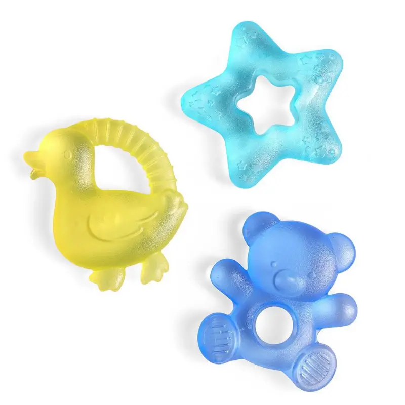 Cutie Coolers Baby Teethers Set - Bear Goose Star - 3Pk 1