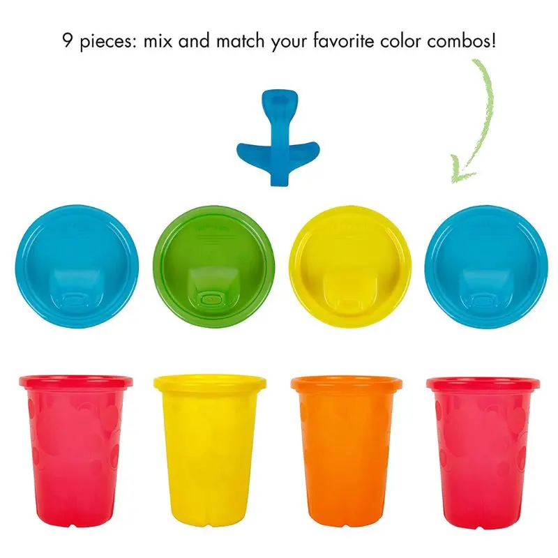 Take & Toss Spill-Proof 10 Oz Sippy Cups - 4 Pack 1