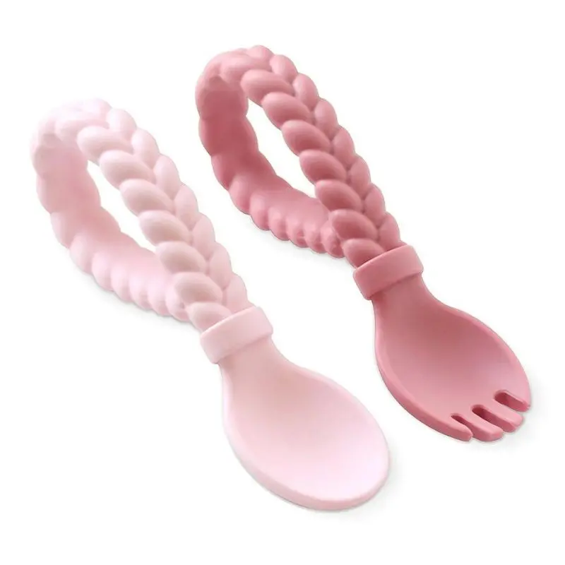 Sweetie Spoons - Silicone Baby Fork + Spoon Set 1