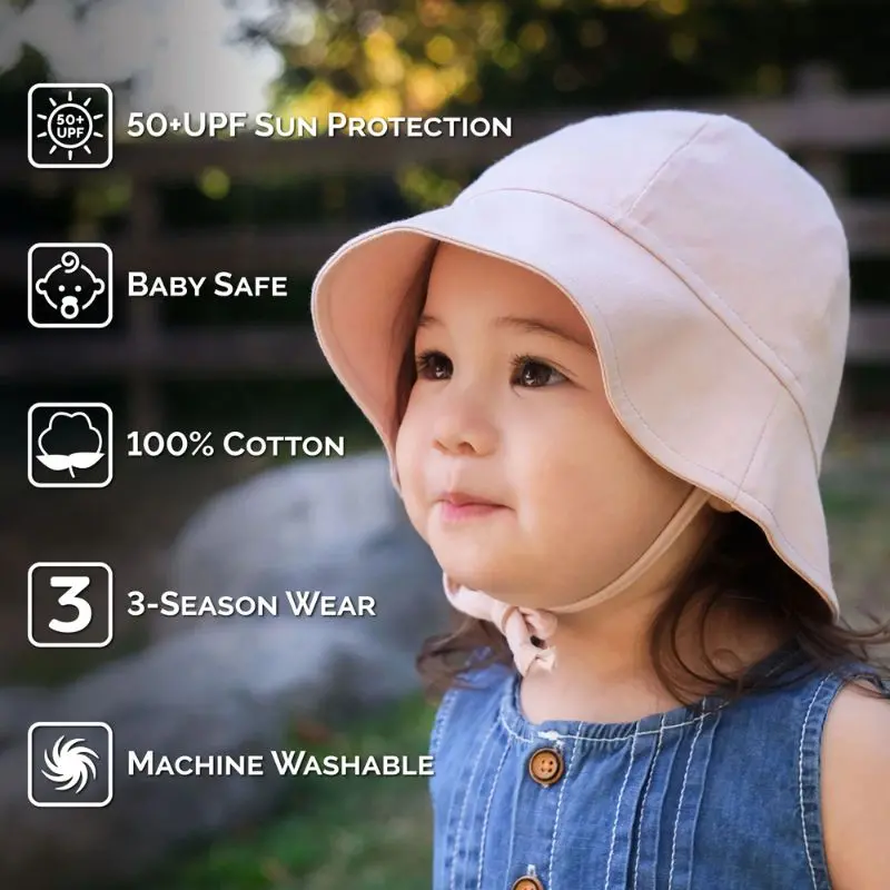 Cozy Cotton Baby Bucket Hats 6
