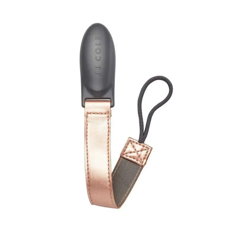 Vegan Leather Pacifier Clip - Rosegold 1
