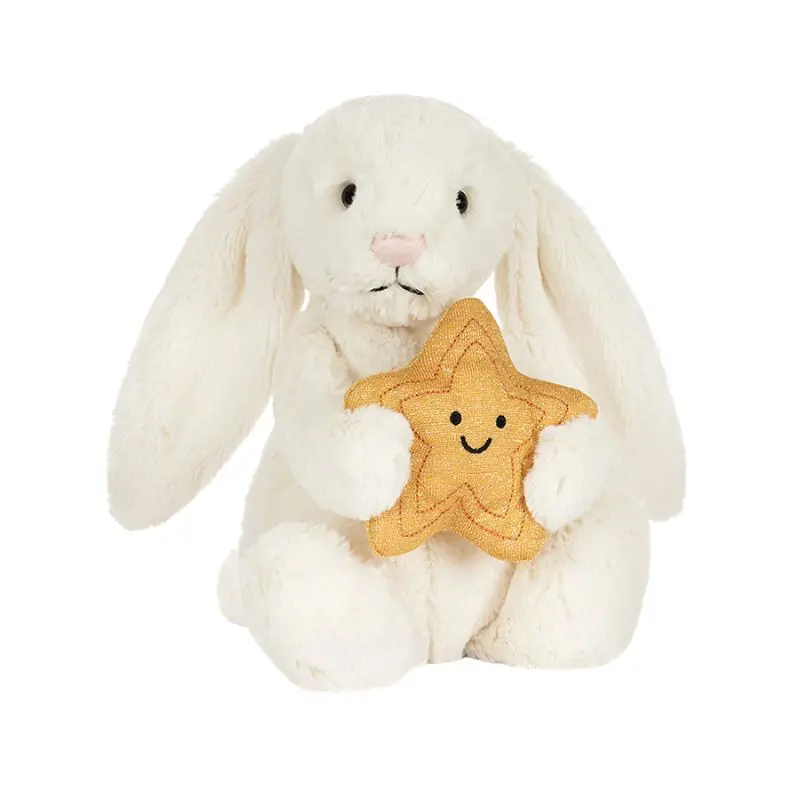 Cream Bunny With Star Plush Toy 1