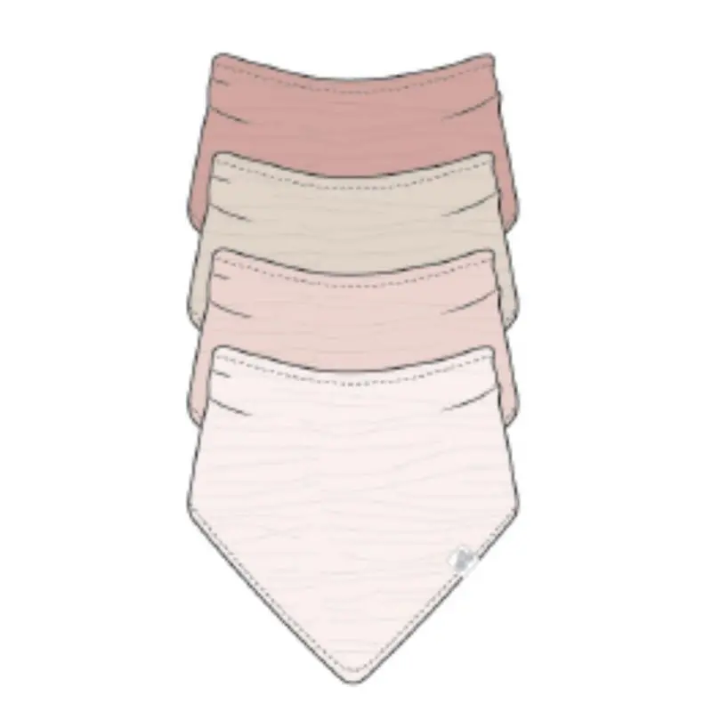 Muslin Bandana Bibs - 4 Pack 2