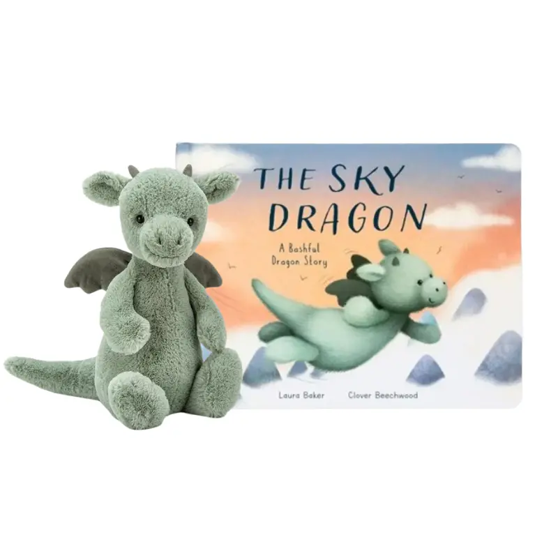 The Sky Dragon Book & Bashful Dragon Plush Bundle 1