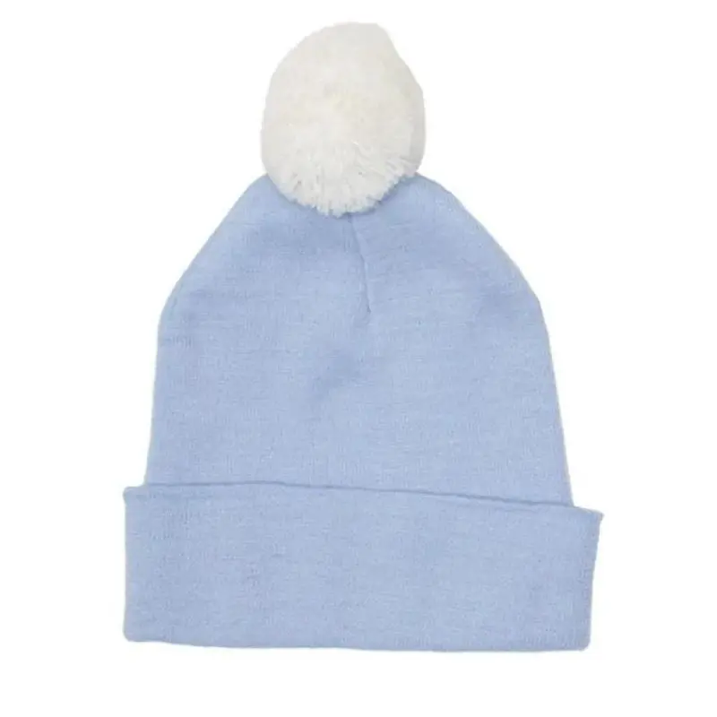 Newborn Knitted Pompom Hat 1