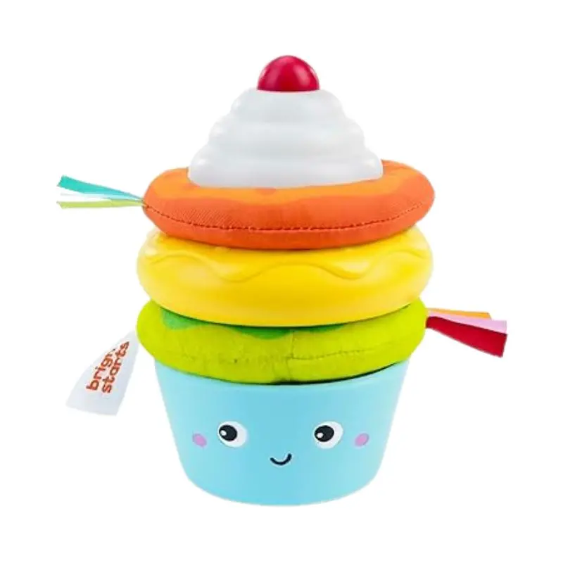 Cupcake Tower Stacking Toy With Teether 1