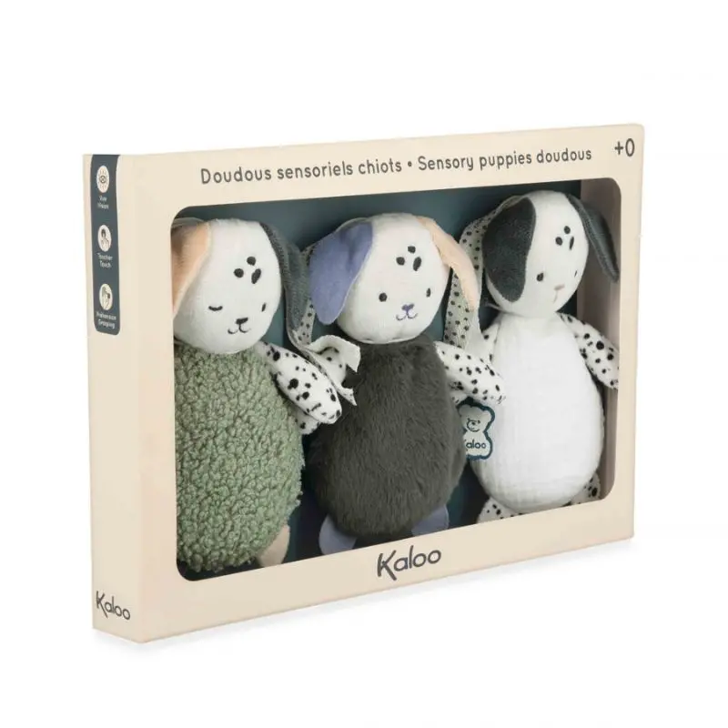 Sensory Puppy Soft Toys - Set Of 3 2