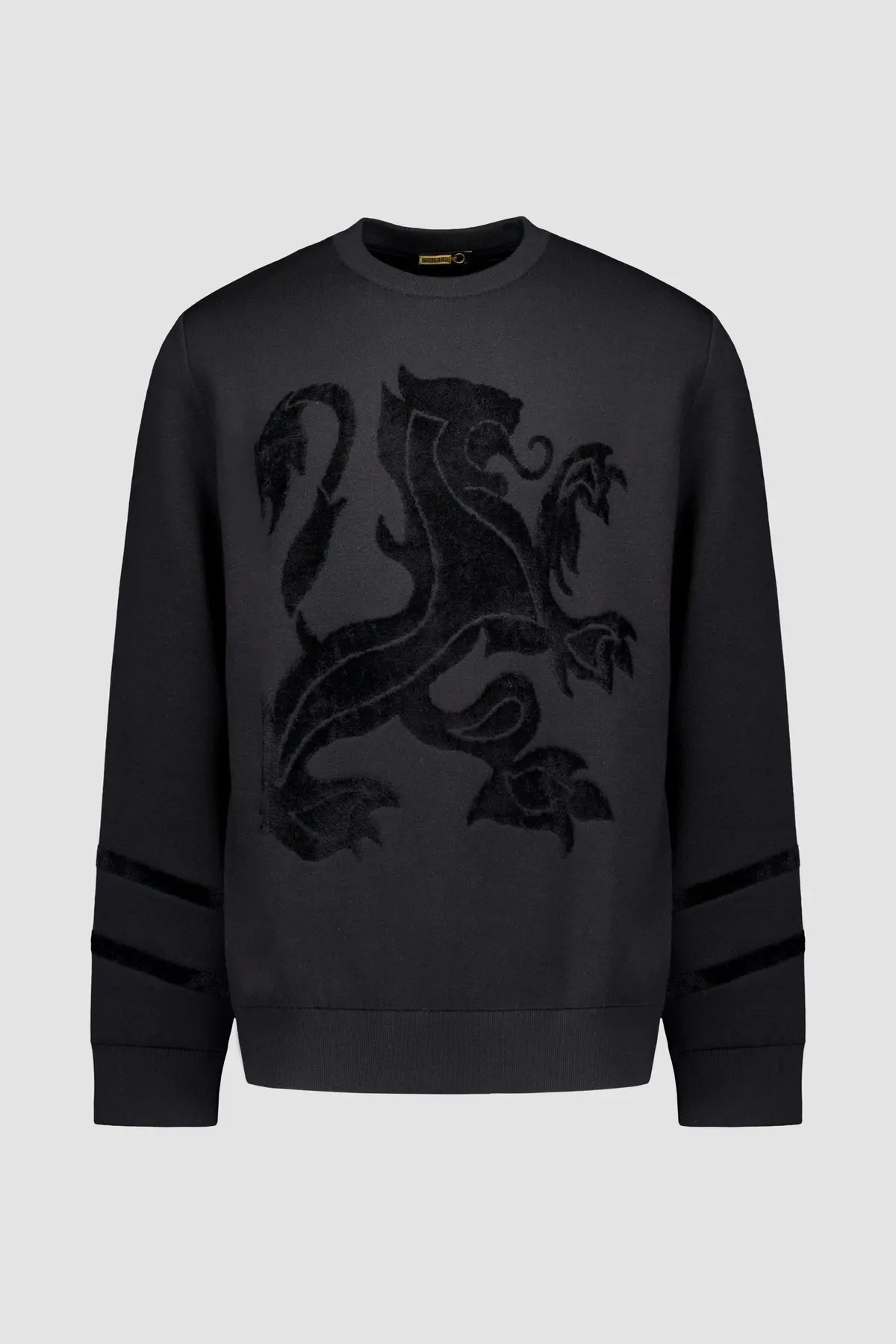 Zilli Black Round Neck Lion Sweater 1