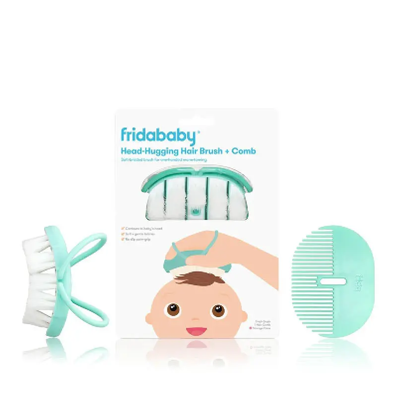 Baby Head-Hugging Hairbrush + Styling Comb Set 1
