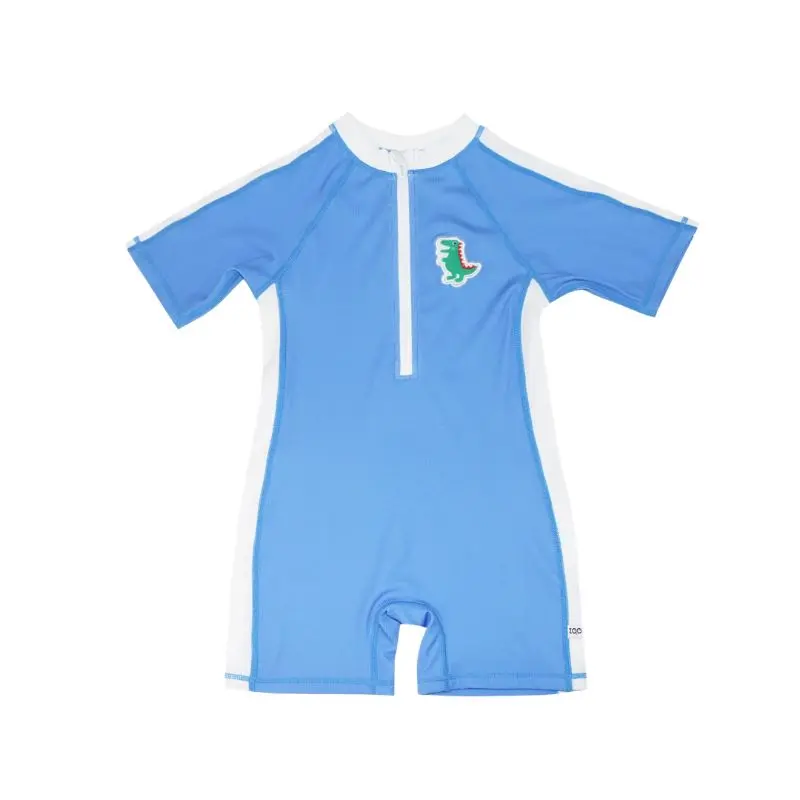 Boys Short Sleeve 1 Piece Swimsuit 1