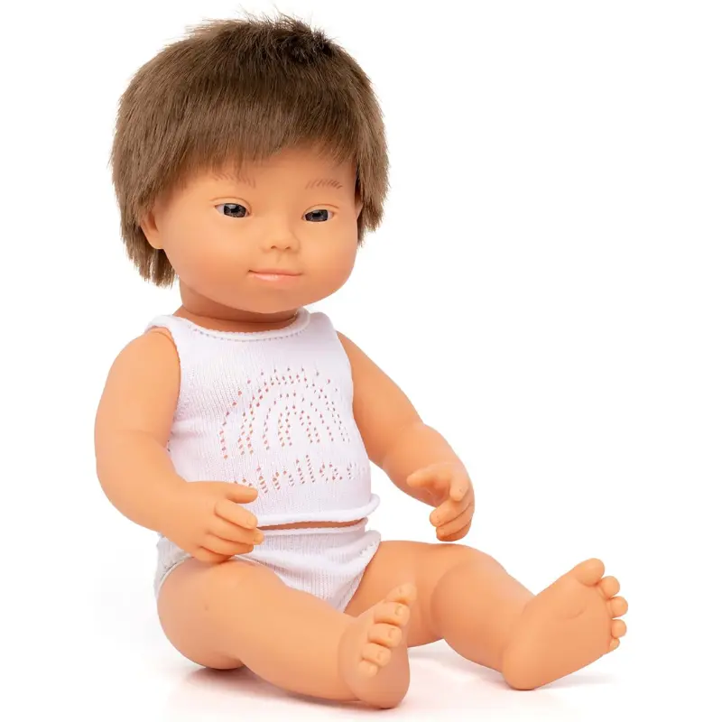 Baby Doll Caucasian Boy With Down Syndrome - 15" 1
