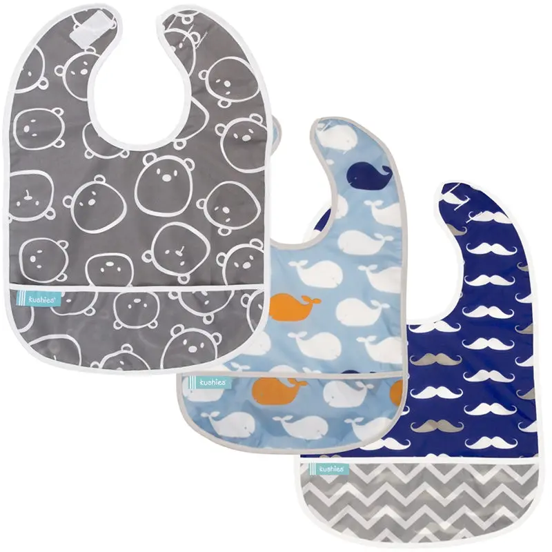 Waterproof Clean Bibs - 3 Pack 1