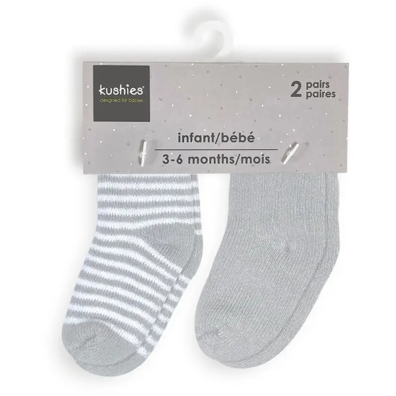 Terry 3-6 Months 2 Pack Socks 1