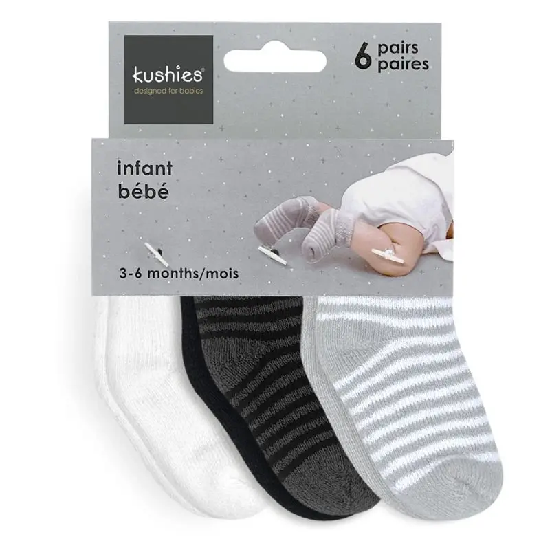 Terry 3-6 Months 6 Pack Socks 1