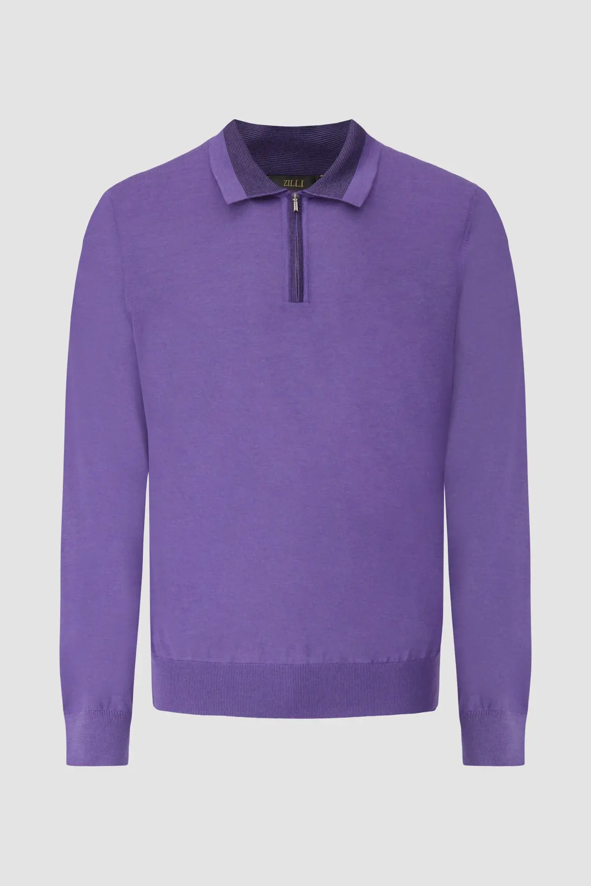 Zilli Purple Zipped Collar Sweater 1
