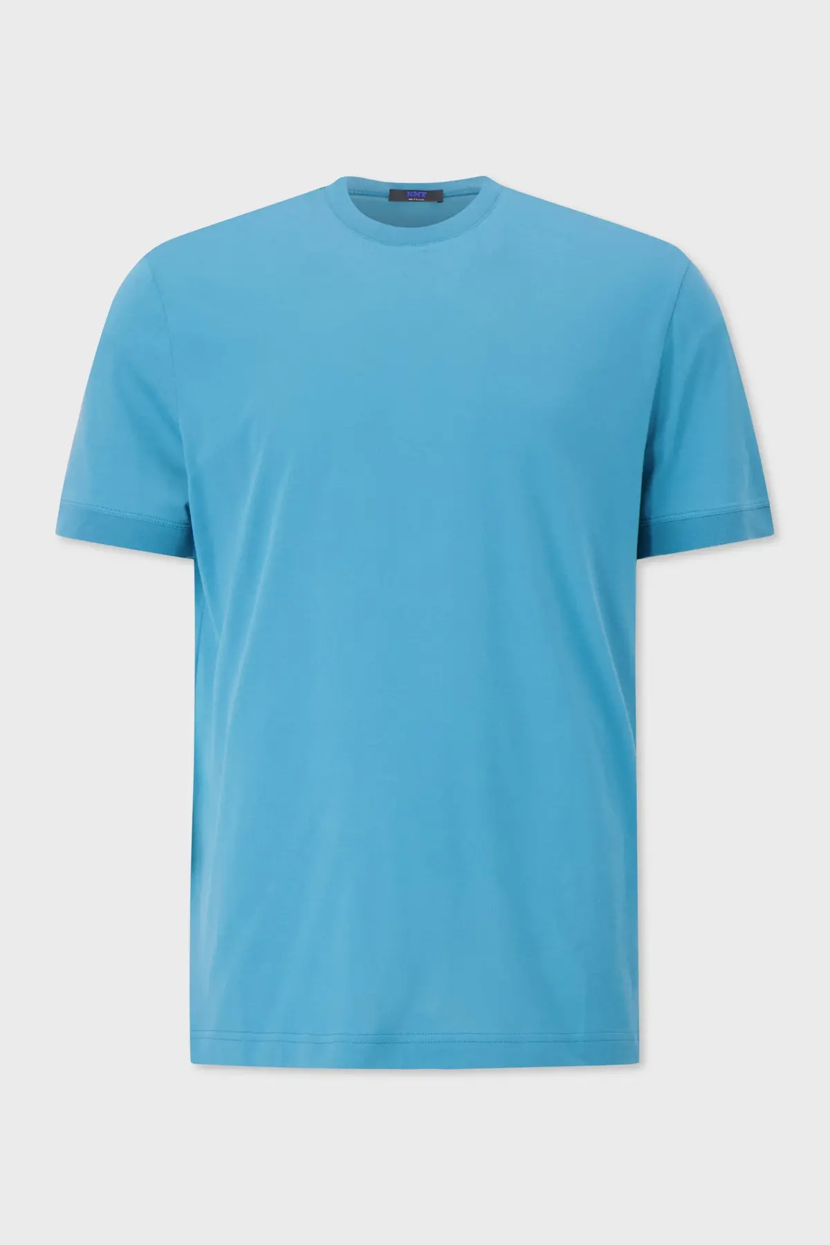 Kiton Turquoise Cotton T-Shirt 1