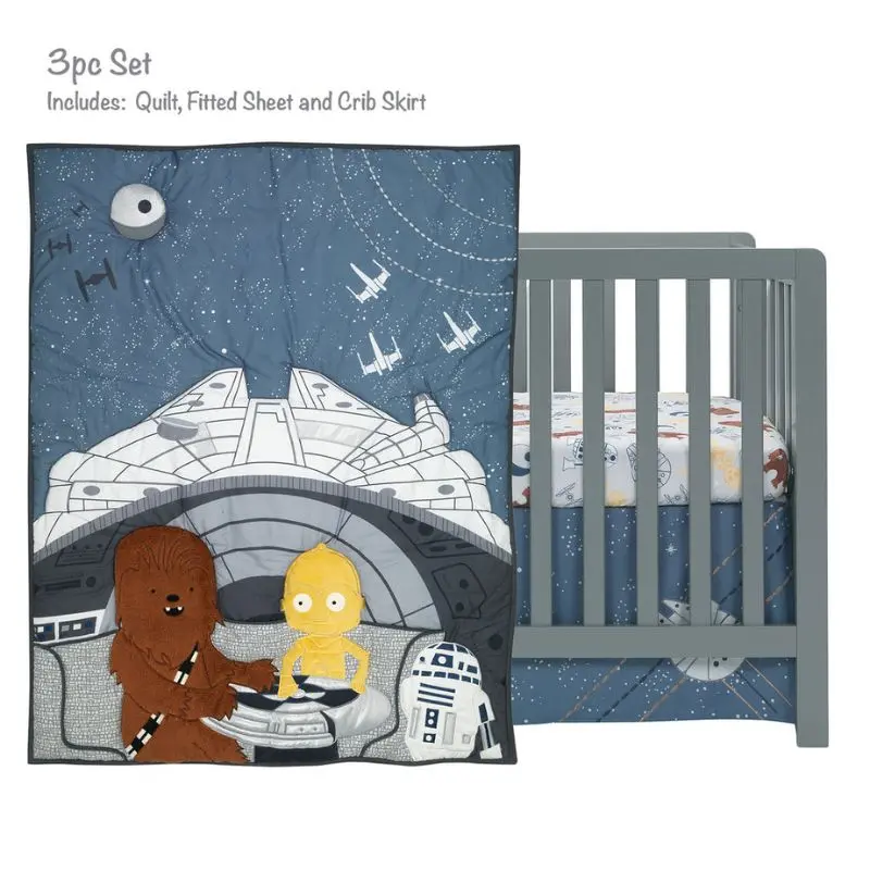 3-Piece Baby Crib Bedding Set 1