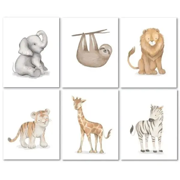 Unframed Nursery Wall Art 4
