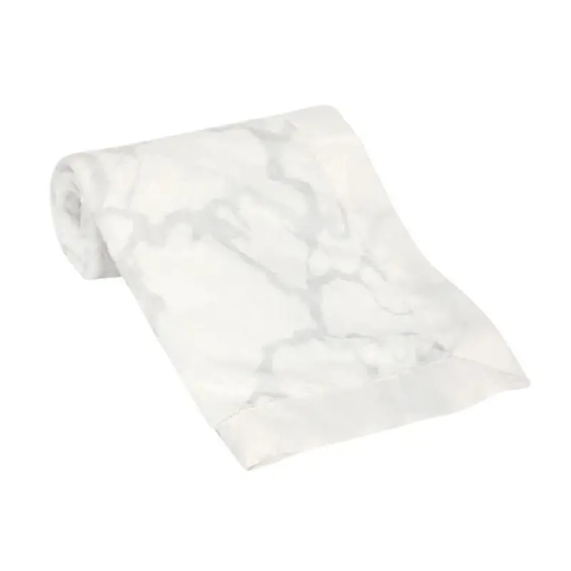 Signature Gray Marble Baby Blanket 1
