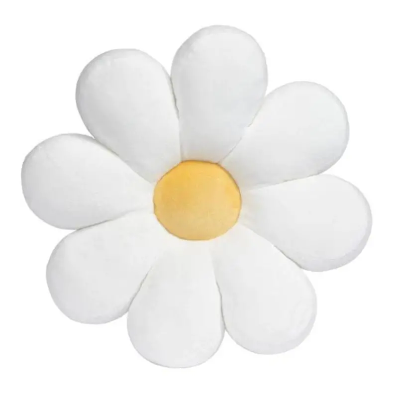 Sweet Daisy White Flower Decorative Pillow 1