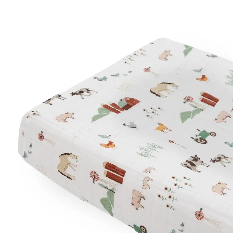 Cotton Muslin Changing Pad Cover 19