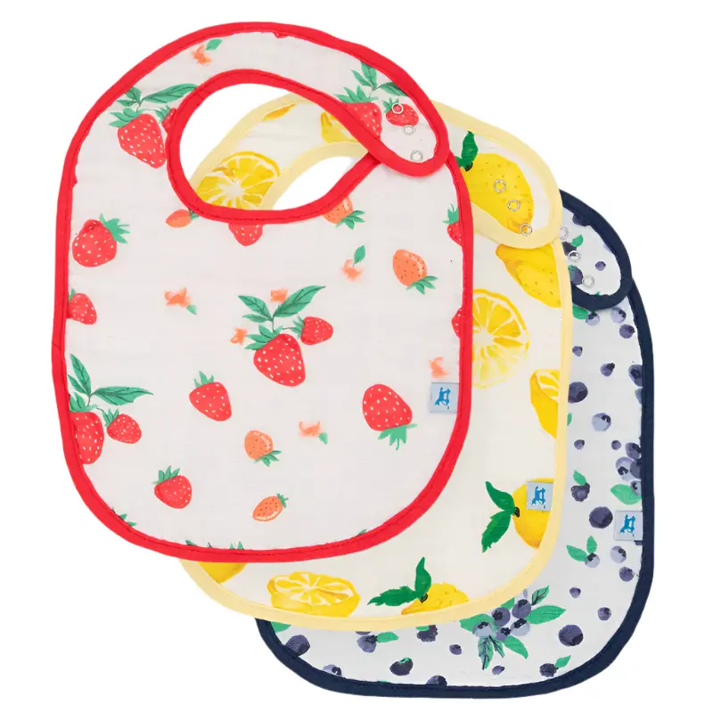 Cotton Muslin Classic Bibs - 3 Pack 15
