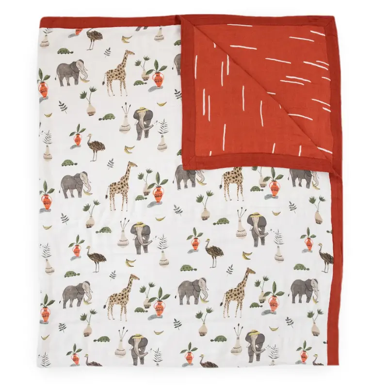 Deluxe Cotton Muslin Baby Quilt 1
