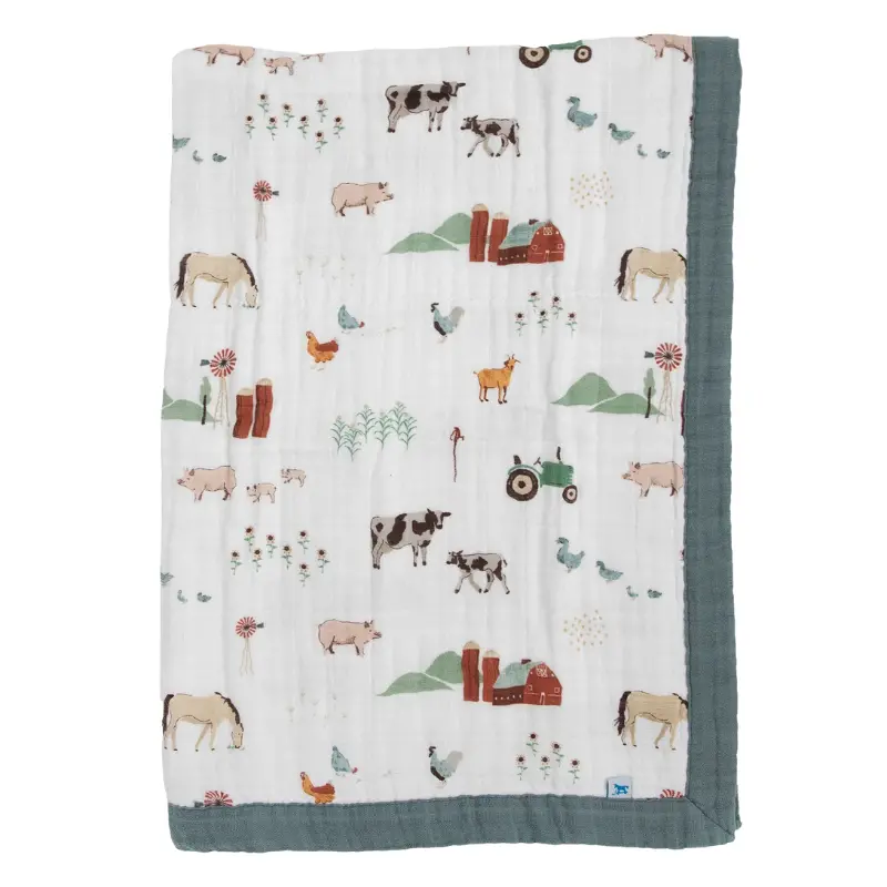 Cotton Muslin Baby Quilt 13
