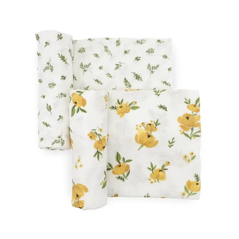 Organic Cotton Muslin Swaddle Blanket - 2 Pack 1
