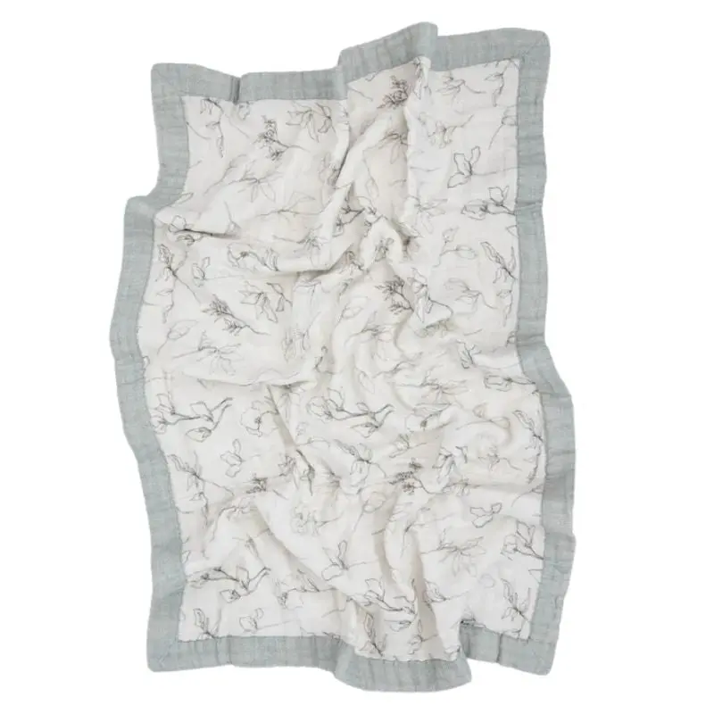 Organic Cotton Muslin Baby Quilt 11