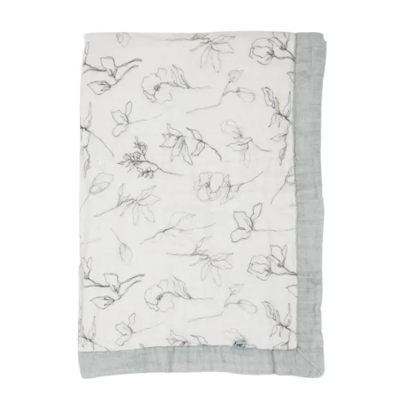 Organic Cotton Muslin Baby Quilt 6