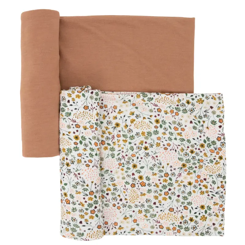Stretch Knit Swaddle Blanket - 2 Pack 1