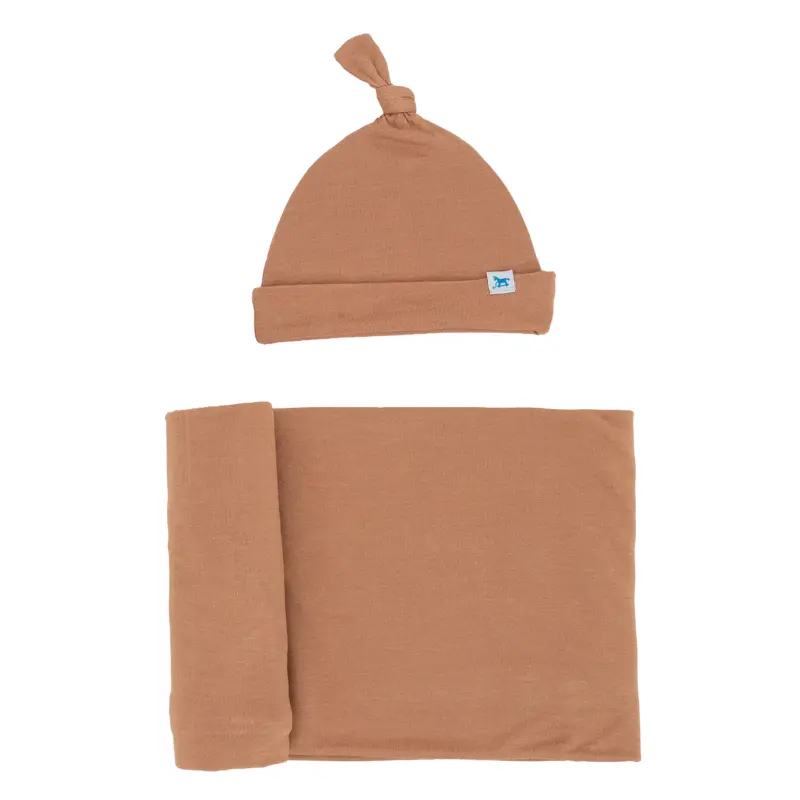 Stretch Knit Swaddle & Hat Set 8