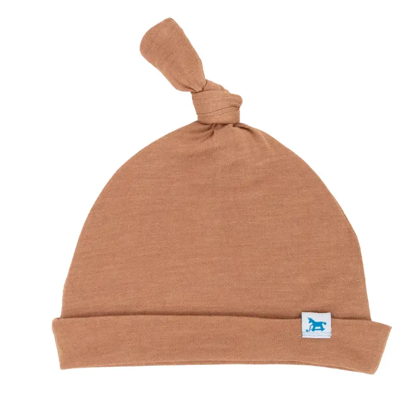 Stretch Knit Top Knot Hat 1
